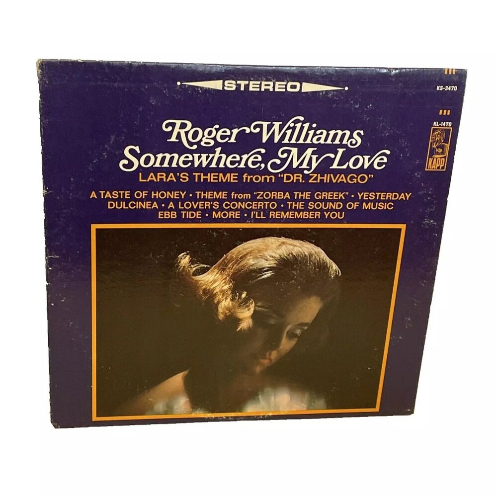 Somewhere My Love (Lara's Theme From Dr. Zhivago) (Vinyl, 1966) Kapp KS-3470